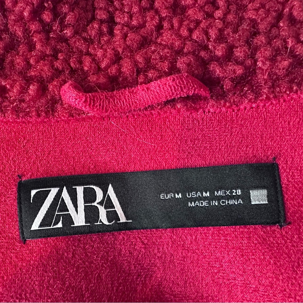 ZARA DOUBLE-FACED FLEECE JACKET Size M - Picture 8 of 17